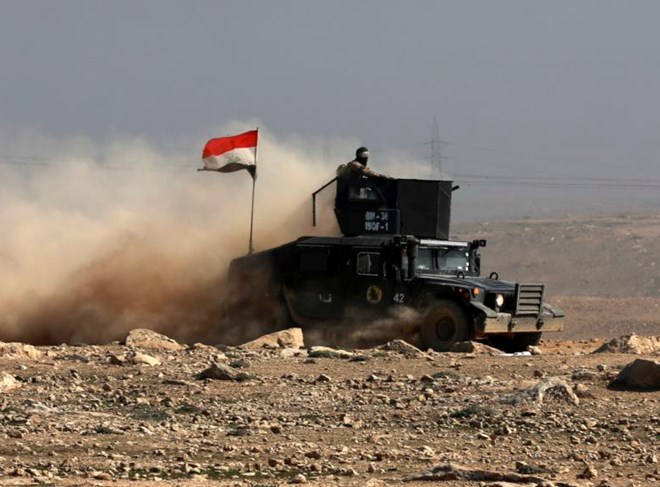 Lực lượng quân đội Iraq tại Mosul. (Nguồn: AP)