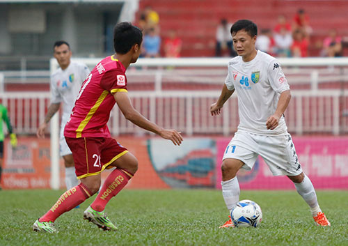 Trận đấu giữa CLB Sài Gòn và Hà Nội T&T được cho là có kết quả khó đoán trước.