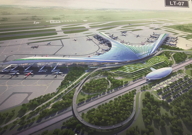 Phương án số 7 được chấm điểm cao nhất trong 9 phương án dự thi, với ý tưởng là hình ảnh lá cọ - mang đậm văn hóa vùng sông nước. ACV đã đề xuất lựa chọn thiết kế này làm kiến trúc sân bay Long Thành.