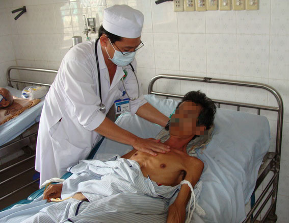 Một bệnh nhân lao kháng thuốc đang điều trị tại Bệnh viện phổi Đồng Nai