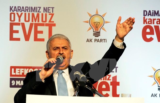 Thủ tướng Thổ Nhĩ Kỳ Binali Yildirim. (Nguồn: EPA/TTXVN)