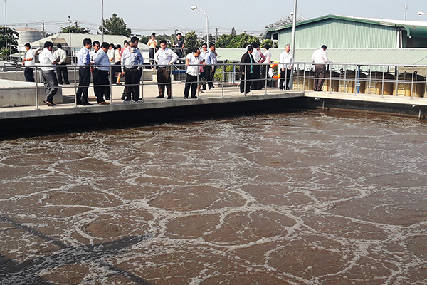 Đoàn đã đến tham quan học hỏi kinh nghiệm về xử lý nước thải công nghiệp tại KCN Amata đóng tại phường Long Bình Tp Biên Hòa.