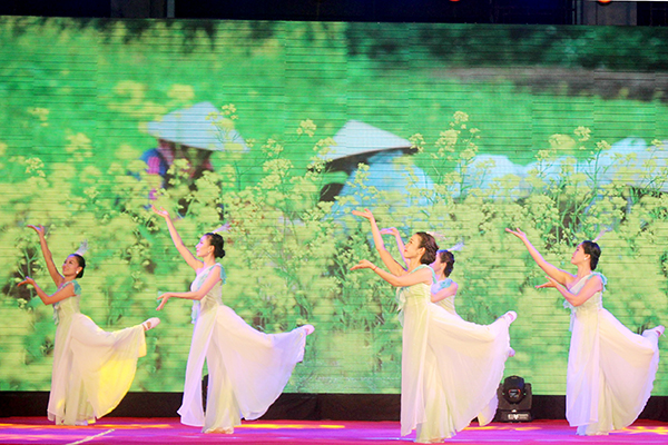 Một tiết mục văn nghệ do Đoàn ca múa nhạc Đồng Nai biểu diễn trong chương trình.