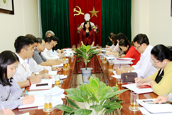 Phó chủ tịch UBND tỉnh Nguyễn Hòa Hiệp phát biểu chỉ đạo buổi họp 