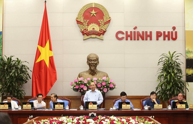 Thủ tướng Nguyễn Xuân Phúc phát biểu ý kiến. (Ảnh: Doãn Tấn/TTXVN)