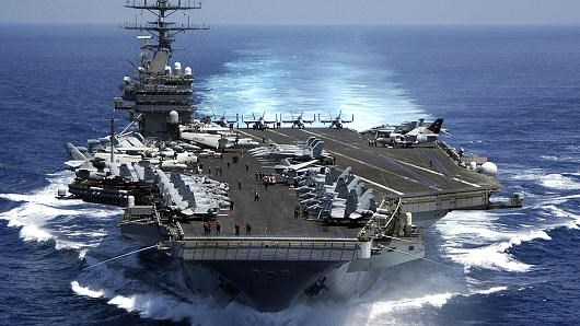 Tàu sân bay USS Carl Vinson. (Nguồn: Getty Images)