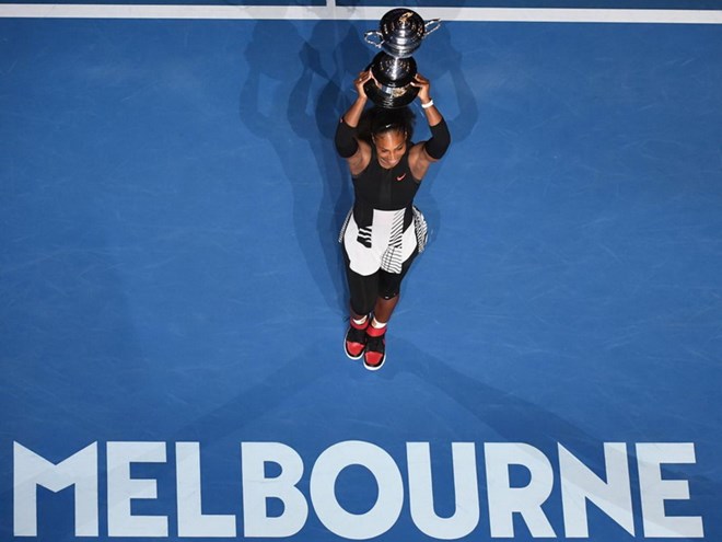Serena vô địch Australian Open 2017 khi đang mang thai. (Nguồn: Getty Images)