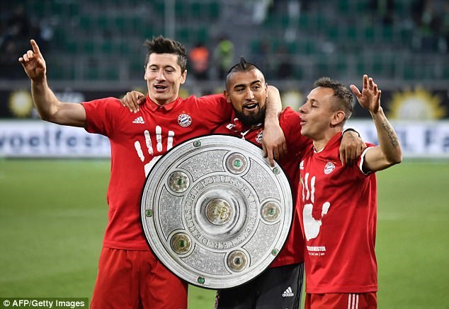 Bayern lần thứ 5 liên tiếp đăng quang ở Bundesliga. (Nguồn: AFP/Getty Images)