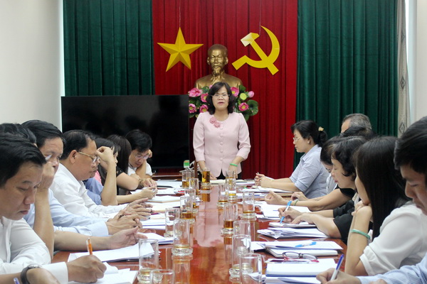 Phó chủ tịch UBND tỉnh Nguyễn Hòa Hiệp phát biểu tại buổi làm việc