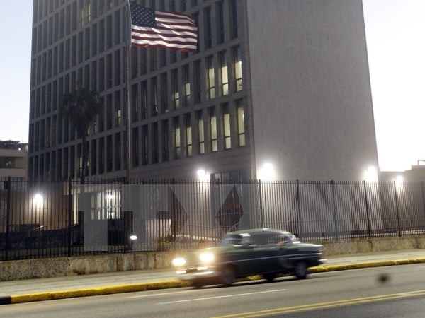 Đại sứ quán Mỹ tại thủ đô La Habana, Cuba. (Nguồn: EPA/TTXVN)