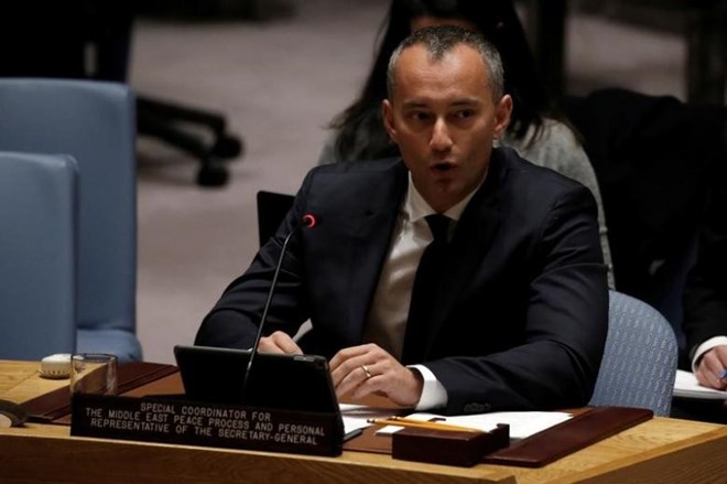 Phái viên Liên hợp quốc tại Trung Đông Nickolay Mladenov. (Nguồn: Reuters)
