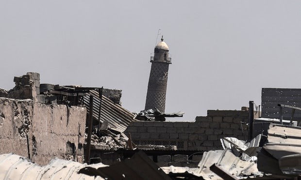 Nhà thờ Nuri bị phá hủy. (Nguồn: AFP)