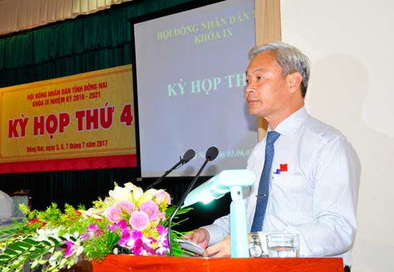 Bí thư Tỉnh ủy, Chủ tịch HĐND tỉnh Nguyễn Phú Cường phát biểu bế mạc kỳ họp
