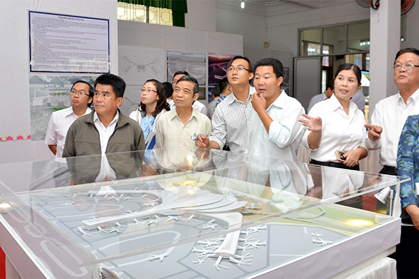 Phương án thiết kế kiến trúc nhà ga hành khách sân bay Long Thành hình Hoa sen cách điệu cũng được nhiều người dân quan tâm khi lấy ý kiến. (HS, HS2 – K.Giới) 