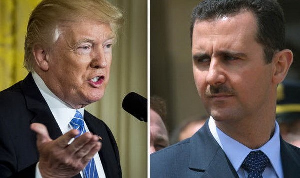 Tổng thống Mỹ Donald Trump và Tổng thống Syria Bashar al-Assad. (Nguồn: blacklistednews.com)