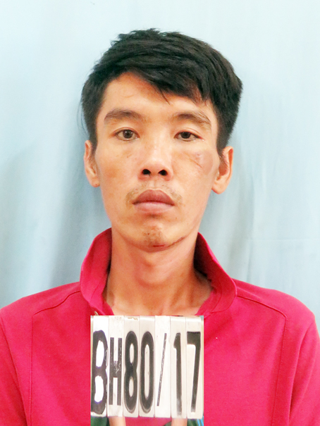 Một đối tượng bán ma túy bị Công an TP.Biên Hòa bắt giữ.
