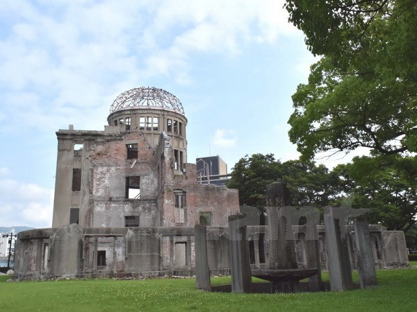 Genbaku Dome - tòa nhà chứng tích về sức phá hủy của bom hạt nhân. (Ảnh: Nguyễn Tuyến-Gia Quân/ Vietnam+)