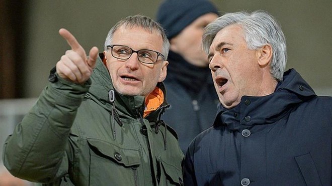 Cựu giám đốc kỹ thuật Bayern Michael Reschke (trái). (Nguồn: Gretty)