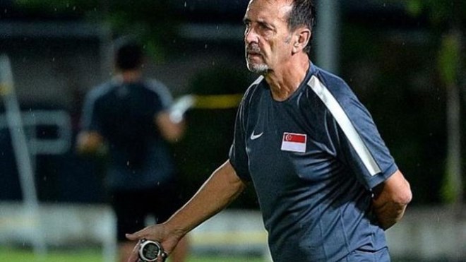 Huấn luyện viên trưởng đội tuyển U22 Singapore Richard Tardy. (Nguồn: football-tribe.com)
