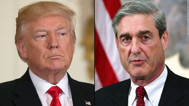 Tổng thống Mỹ Donald Trump và luật sư Robert Mueller. (Nguồn: cnn.com)