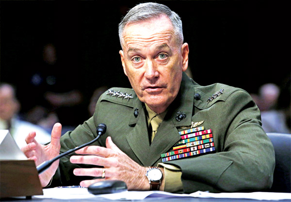 Chủ tịch Hội đồng Tham mưu trưởng Liên quân Mỹ, Tướng Joe Dunford - Nguồn Reuters