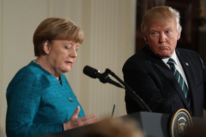 Thủ tướng Angela Merkel và Tổng thống Donald Trump. (Nguồn: AP)