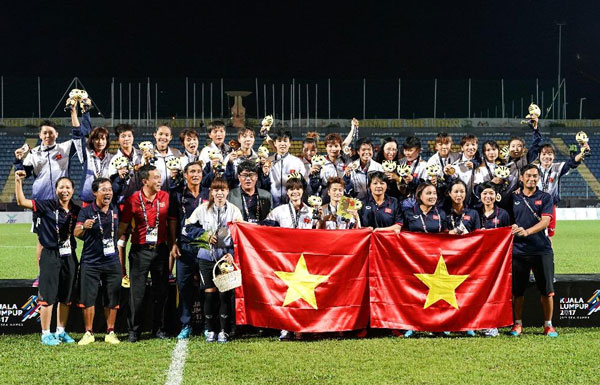 Tuyển nữ Việt Nam lần thứ 5 giành HCV SEA Games