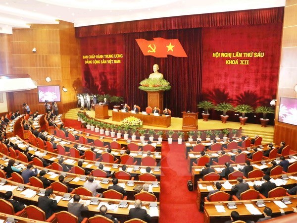 The opening session of the 6th plenum of the 12th Party Central Committee.