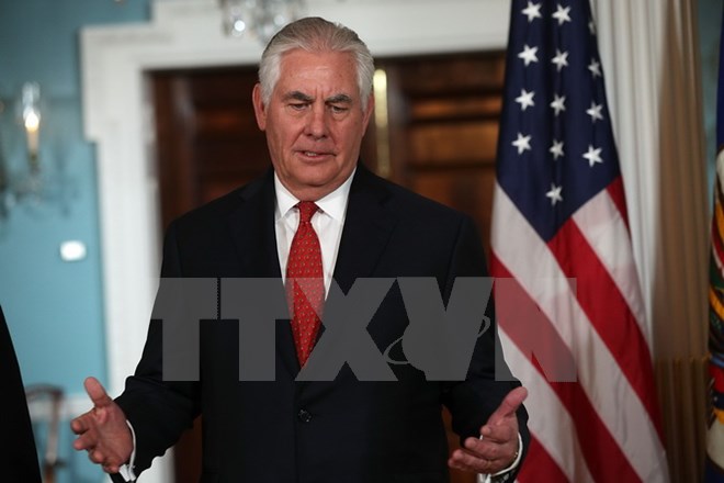 Ngoại trưởng Mỹ Rex Tillerson. (Ảnh: AFP/TTXVN)
