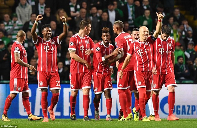 Bayern giành vé sớm 2 lượt trận. (Nguồn: Daily Mail)
