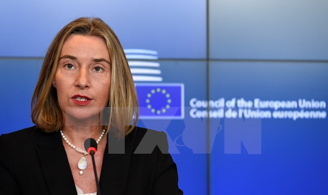 Cao ủy EU phụ trách chính sách an ninh và đối ngoại Federica Mogherini. (Nguồn: AFP/TTXVN)