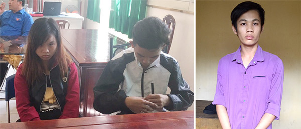 Các đối tượng: Phạm Thị Anh Thư, Dương Hoàng Quân và Trần Dư Hoài bị công an bắt giữ sau khi gây án.