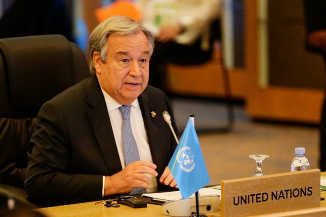 Tổng Thư ký Liên hợp quốc Antonio Guterres. (Nguồn: AFP)