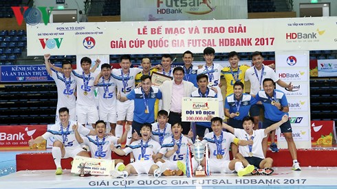 Thái Sơn Nam bảo vệ thành chức chức vô địch futsal Cúp Quốc gia