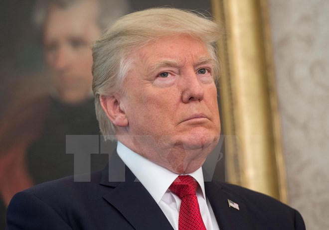 Tổng thống Mỹ Donald Trump phát biểu tại Washington DC. (Nguồn: AFP/TTXVN)
