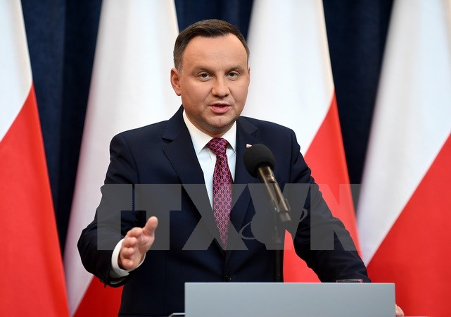 Tổng thống Ba Lan Andrzej Duda. (Nguồn: AFP/TTXVN)