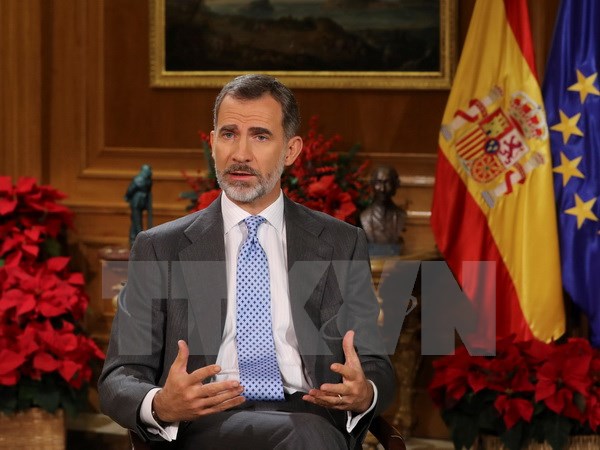 Nhà vua Tây Ban Nha Felipe VI. (Nguồn: AFP/TTXVN)