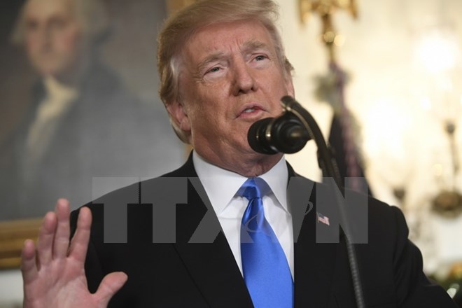 Tổng thống Mỹ Donald Trump. (Ảnh: AFP/TTXVN)