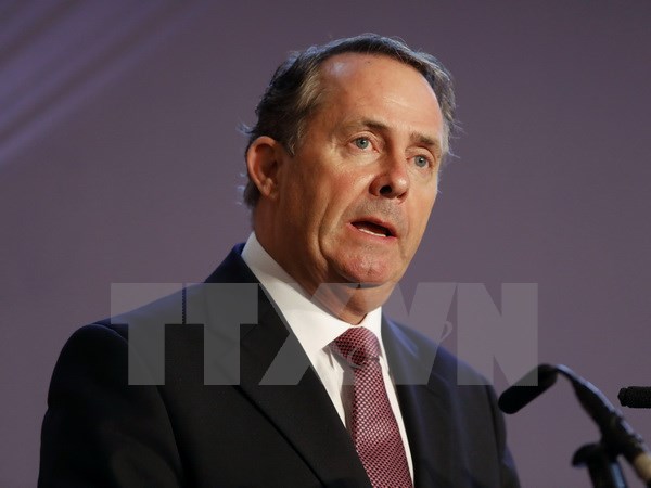 Bộ trưởng Thương mại Anh Liam Fox. (Ảnh: AFP/TTXVN)