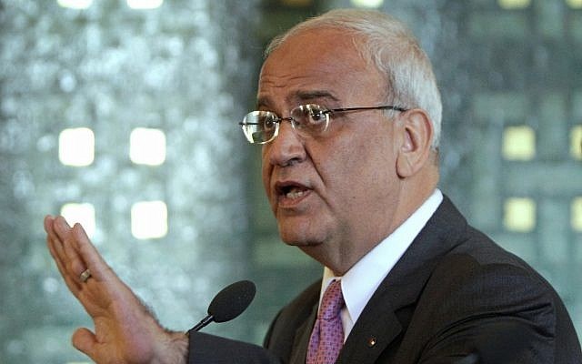 Tổng Thư ký Tổ chức Giải phóng Palestine Saeb Erekat. (Nguồn; AP)