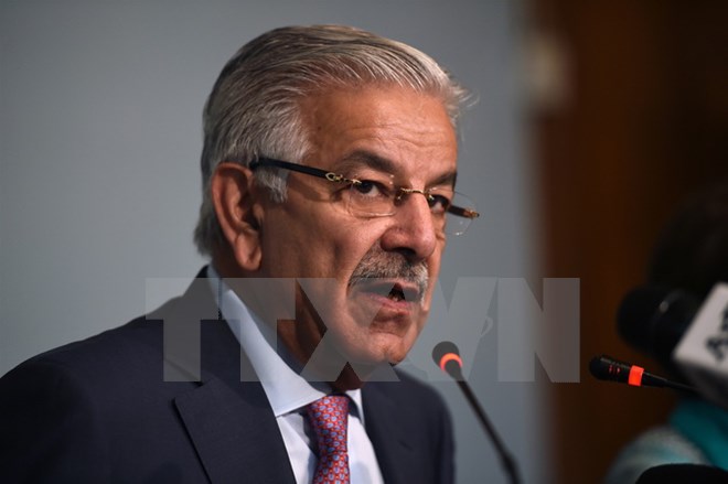 Ngoại trưởng Pakistan Khawaja Muhammad Asif. (Nguồn: AFP/TTXVN)