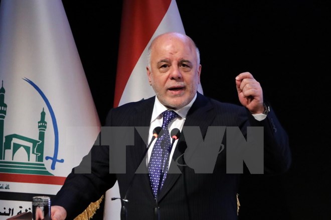 Thủ tướng Iraq Haider Abadi . (Nguồn: AFP/TTXVN)