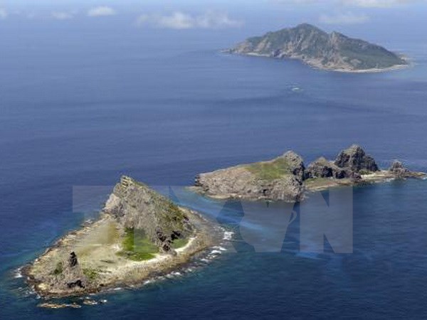 Quần đảo tranh chấp mà Nhật Bản gọi là Senkaku trong khi Trung Quốc gọi là Điếu Ngư trên Biển Hoa Đông, tháng 9/2012. (Nguồn: Kyodo/TTXVN)