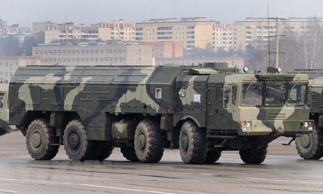 Hệ thống tên lửa Iskander của Nga. (Nguồn: AFP/TTXVN)
