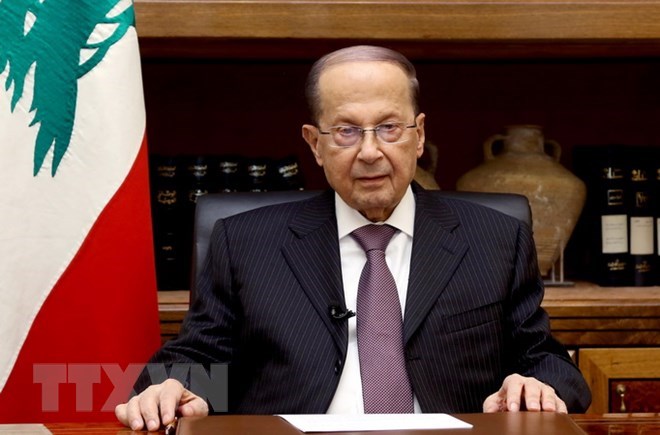 Tổng thống Liban Michel Aoun. (Nguồn: EPA/TTXVN)