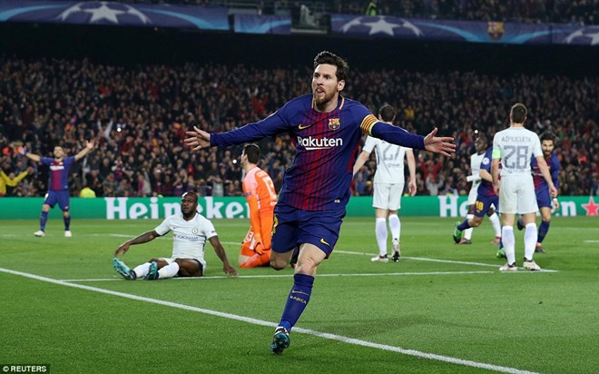 Lionel Messi khiến Chelsea phải nếm trái đắng. (Nguồn: Reuters)