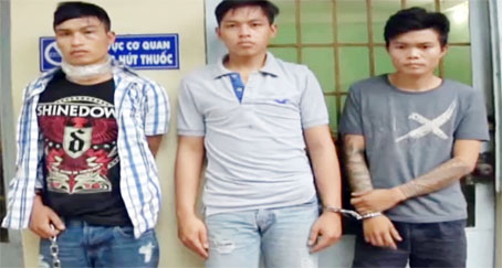 Nhóm đối tượng cướp giật tài sản bị Công an TP.Biên Hòa bắt giữ trong một chuyên án.
