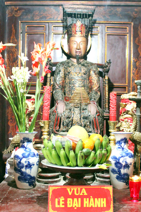 Lê Đại Hành, vị vua có công rất lớn trong sự phát triển Nhà nước Đại Cồ Việt, hiện được thờ tại Hoa Lư (tỉnh Ninh Bình).