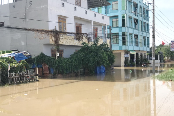 Tình hình ngập lụt ở xã Hóa An