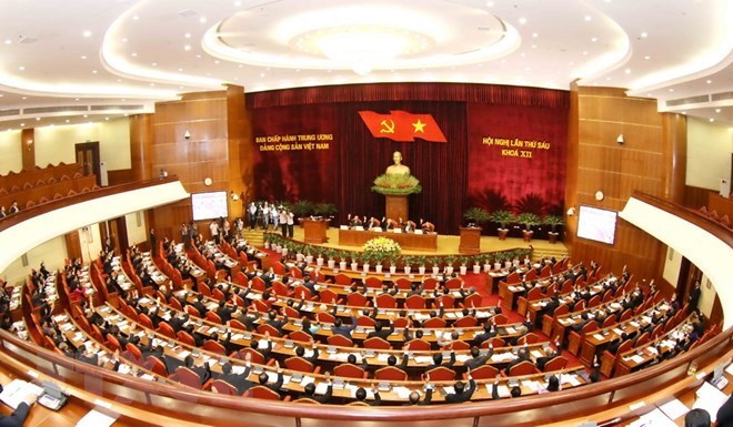 Hội nghị lần thứ sáu Ban Chấp hành Trung ương Đảng khóa XII. (Ảnh minh họa: Phương Hoa/TTXVN)